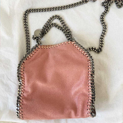 Stella McCartney Pink Faux Leather Mini Falabella Tote