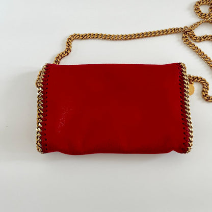 Stella McCartney Red Falabella Small Red Flap Bag