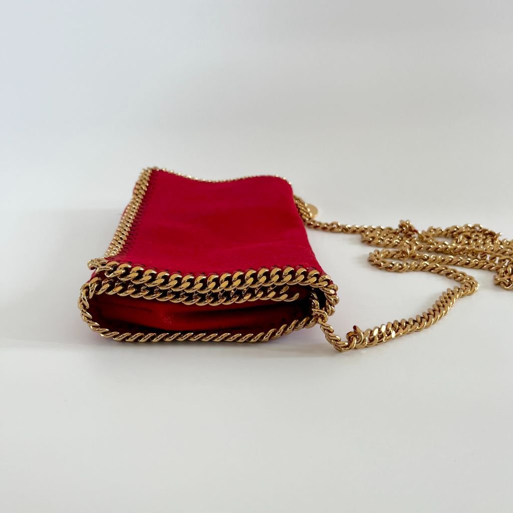 Stella McCartney Red Falabella Small Red Flap Bag