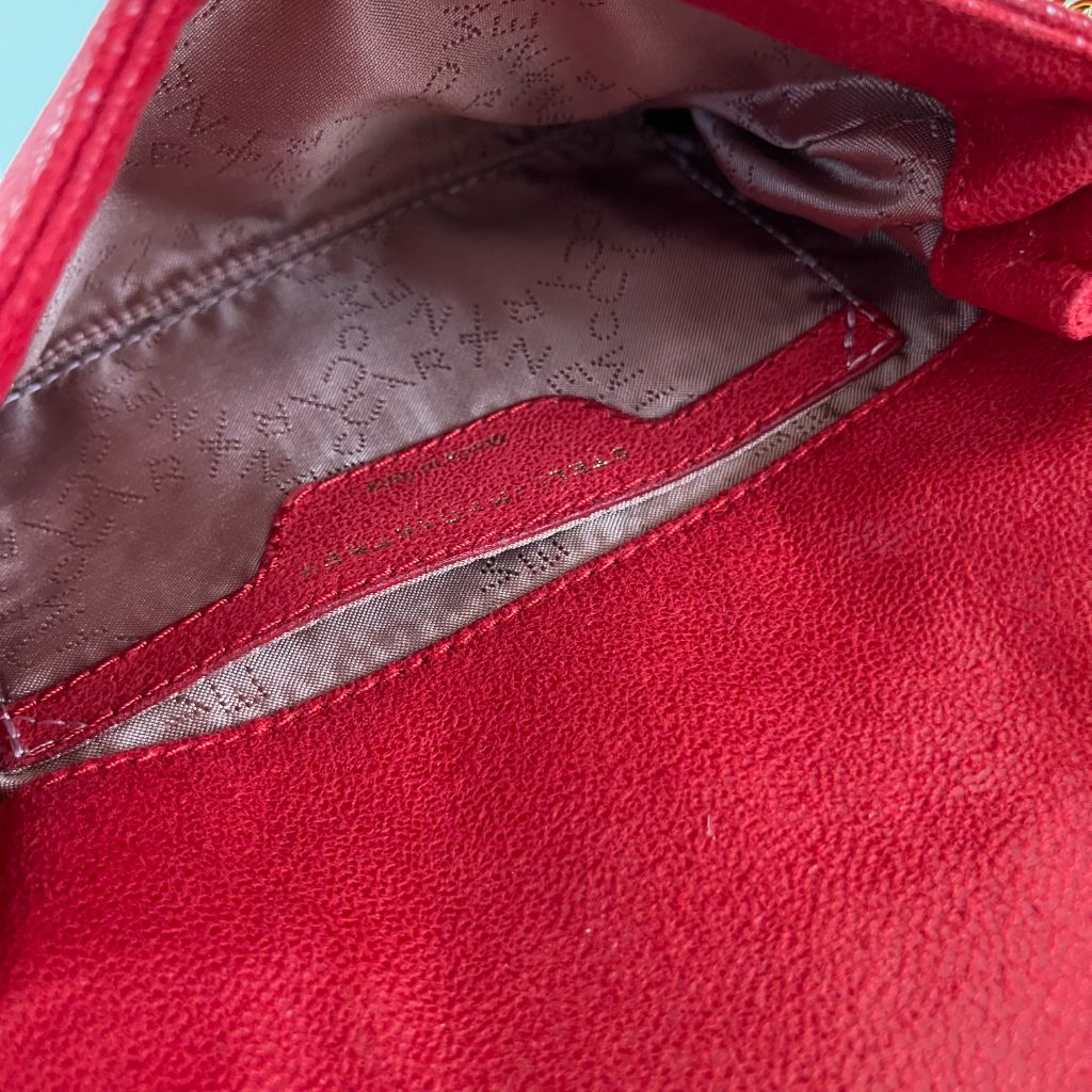 Stella McCartney Red Falabella Small Red Flap Bag