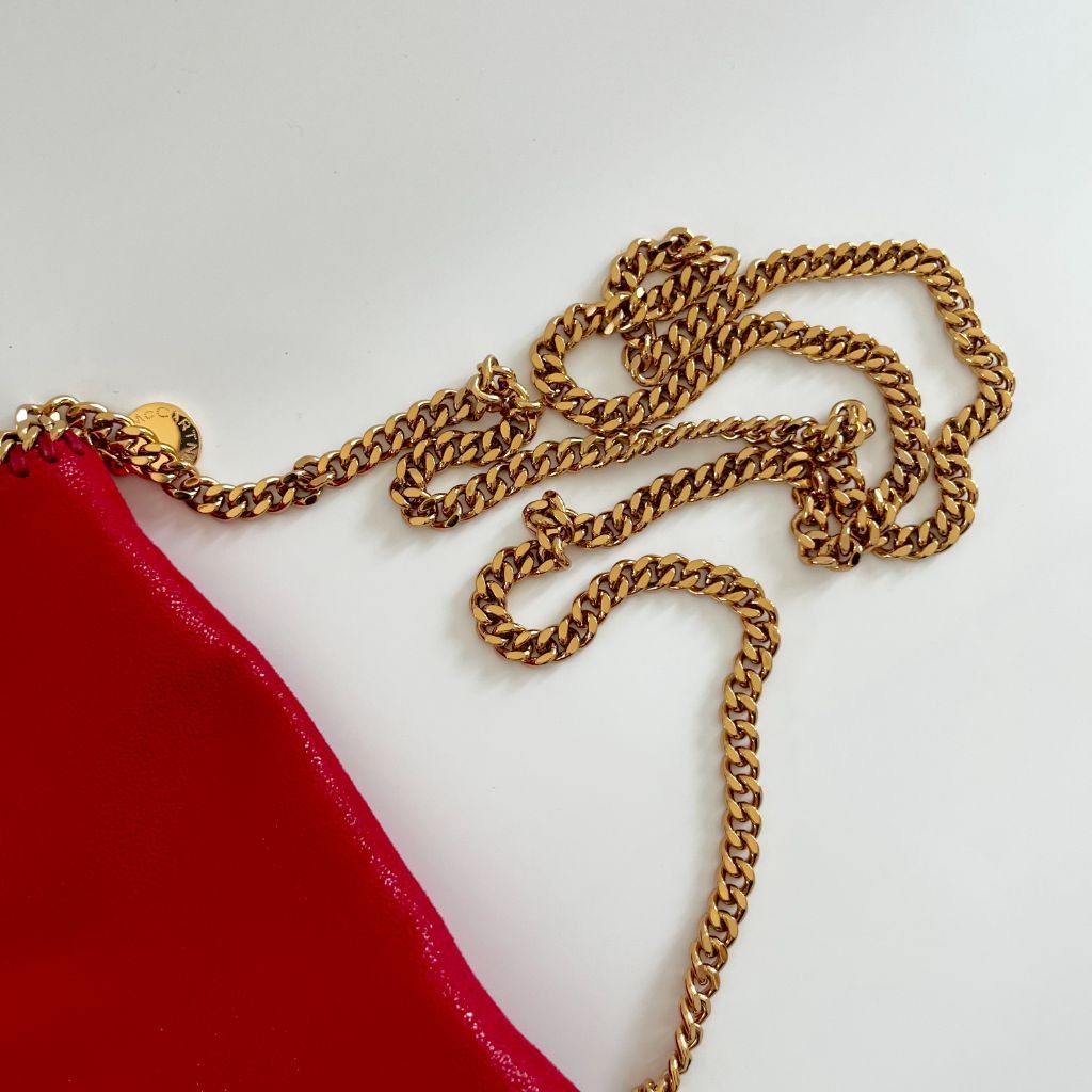 Stella McCartney Red Falabella Small Red Flap Bag
