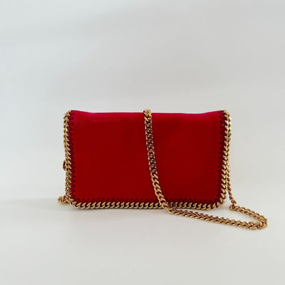 Stella McCartney Red Falabella Small Red Flap Bag