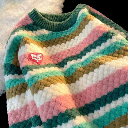 Fall and winter fashionable lazy style long-sleeved sweater top 5083