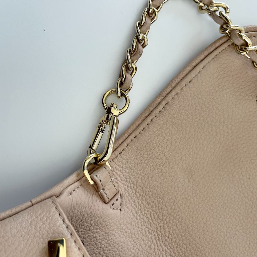 Tory Burch Beige Crossbody Flap Bag
