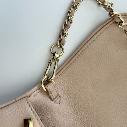 Tory Burch Beige Crossbody Flap Bag