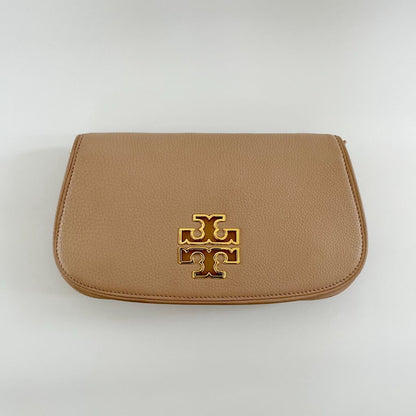 Tory Burch Beige Crossbody Flap Bag