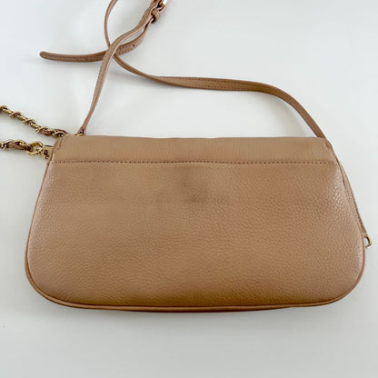 Tory Burch Beige Crossbody Flap Bag
