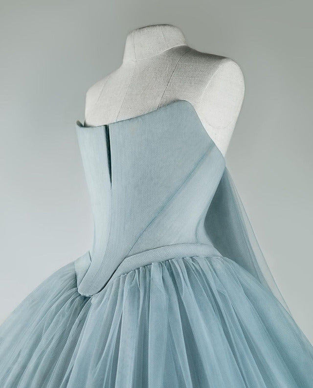 Light green fashion elegant long tulle cute homecoming dress prom dress evening dress party dress gh3373