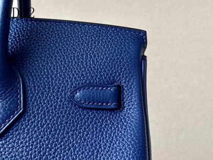 H BIRKIN 25 TOGO NAVY BLUE  GOLD HARDWARE 25CM