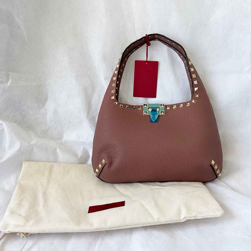 Valentino dusty pink rockstud shoulder bag