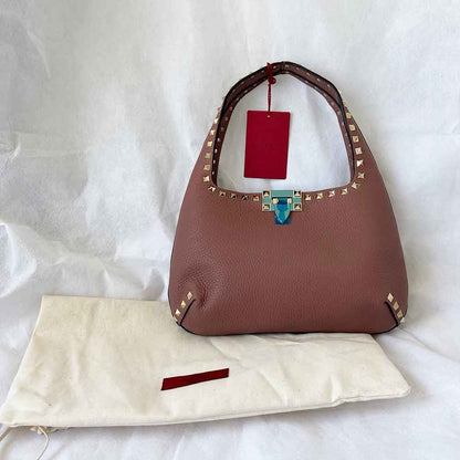 Valentino dusty pink rockstud shoulder bag