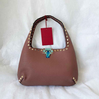 Valentino dusty pink rockstud shoulder bag