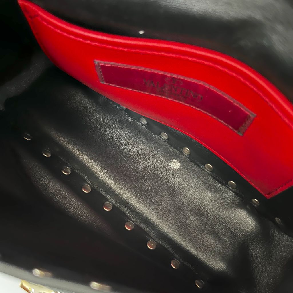 Valentino Garavani Rockstud Spike Foldover Top Shoulder Bag