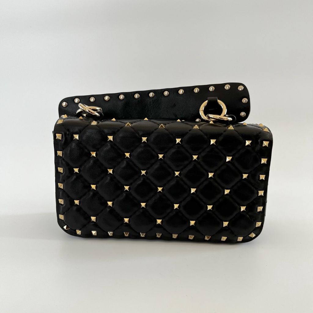 Valentino Garavani Rockstud Spike Foldover Top Shoulder Bag