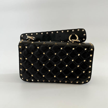 Valentino Garavani Rockstud Spike Foldover Top Shoulder Bag