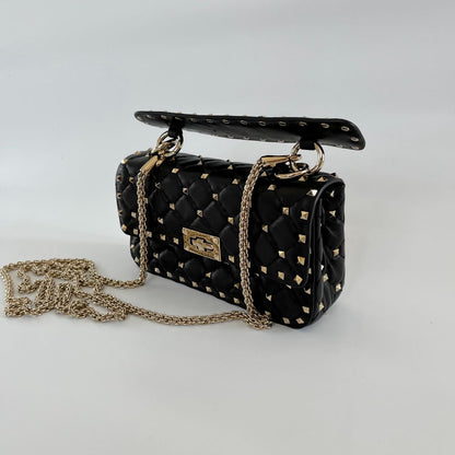 Valentino Garavani Rockstud Spike Foldover Top Shoulder Bag