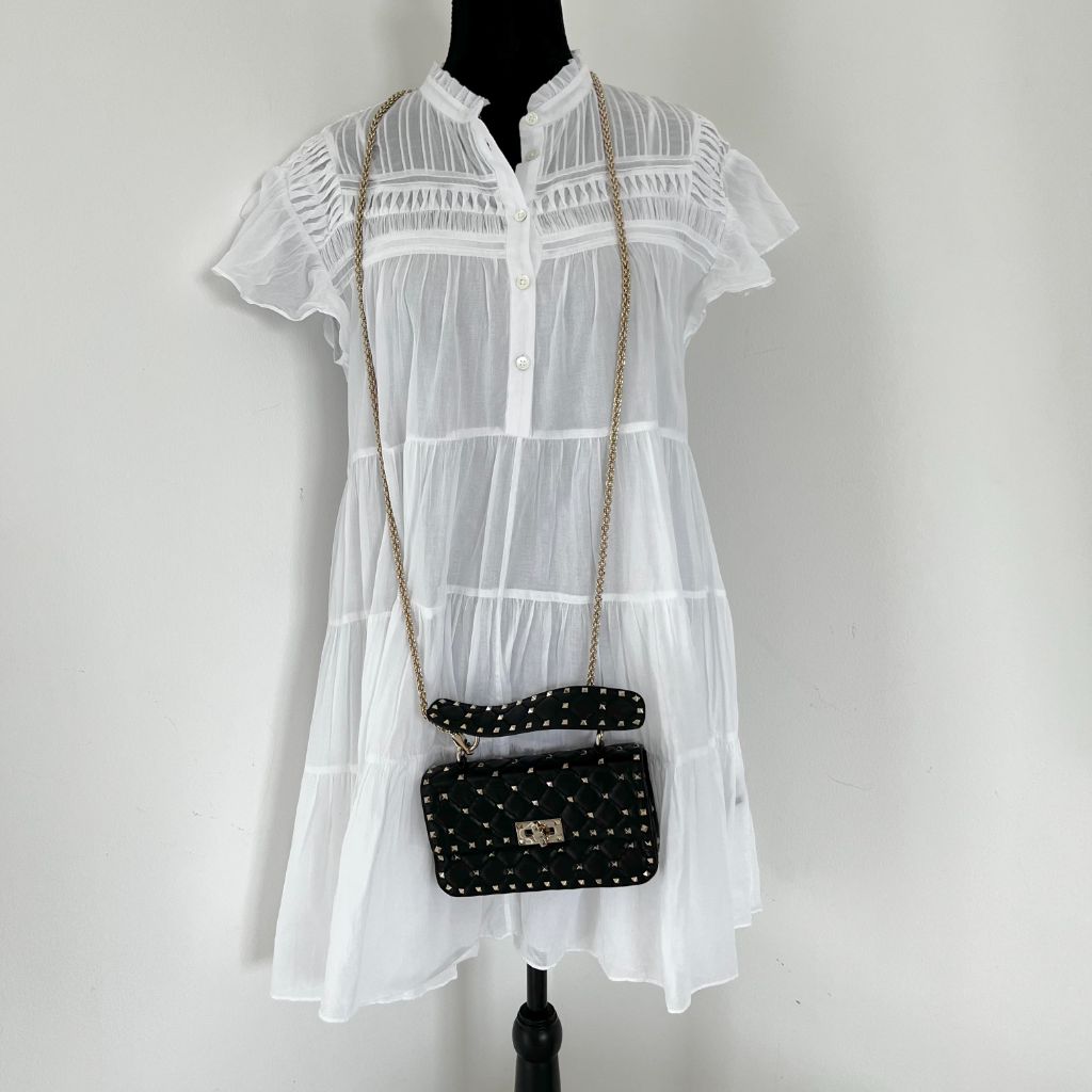 Valentino Garavani Rockstud Spike Foldover Top Shoulder Bag