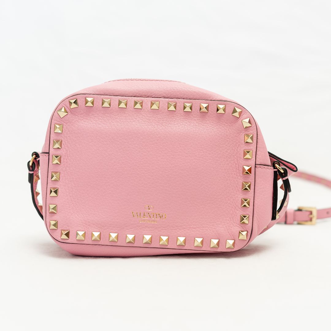 Valentino Pink Rockstud Camera Bag