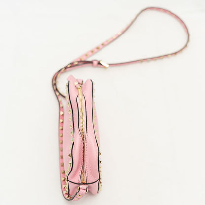 Valentino Pink Rockstud Camera Bag