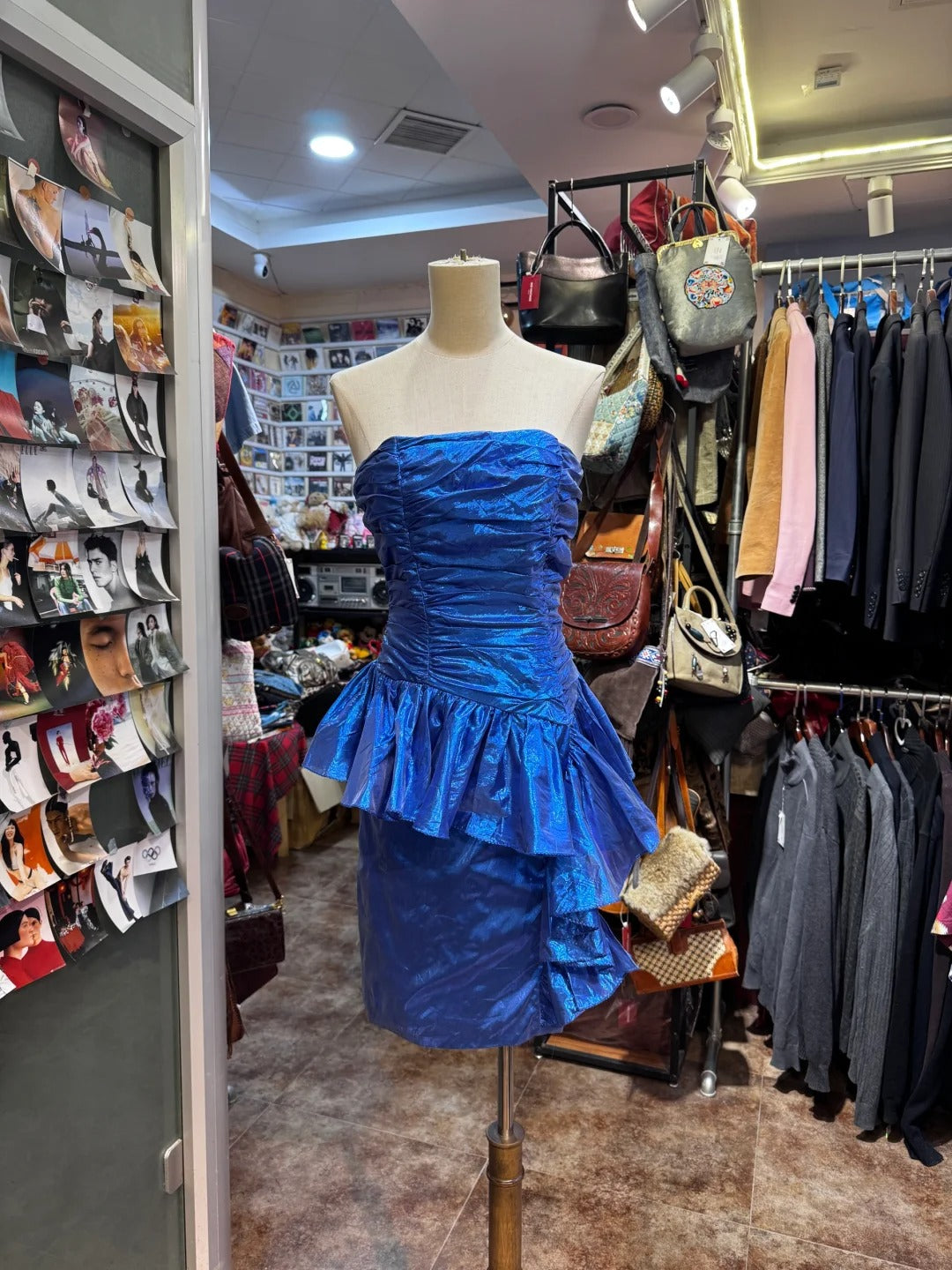 Blue Fashion Short Satin Homecoming Dress Ball Dress Banquet Dress gh4650