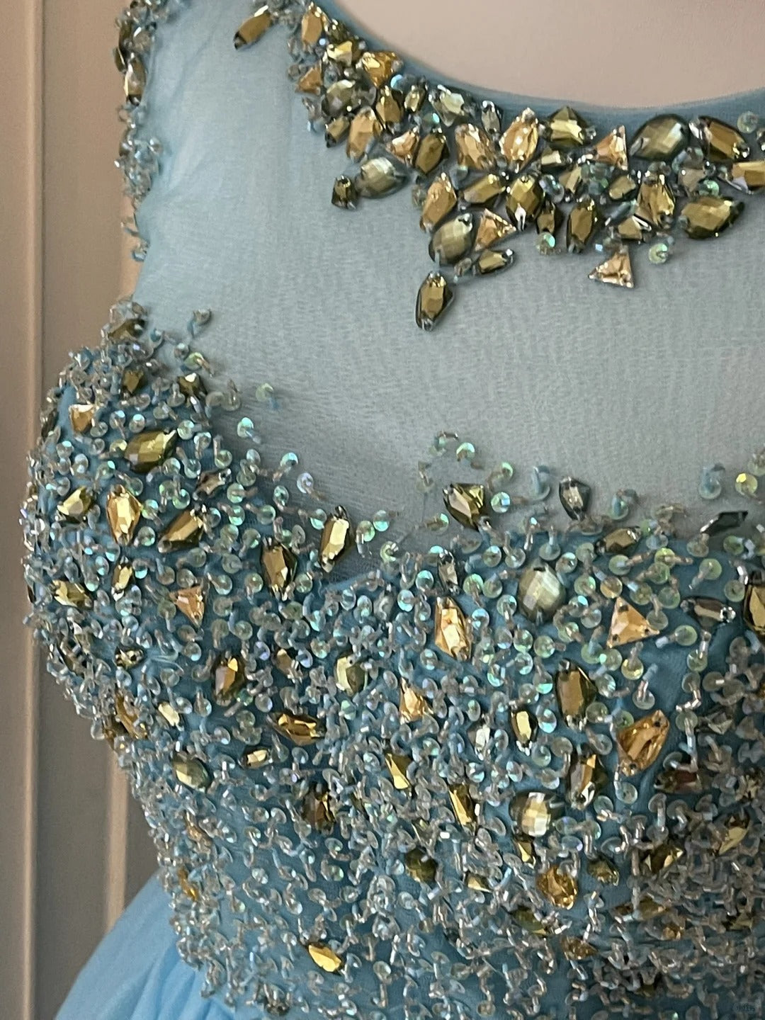Blue exquisite rhinestone fairy princess ball short homecoming dress prom dress evening dress gh4336