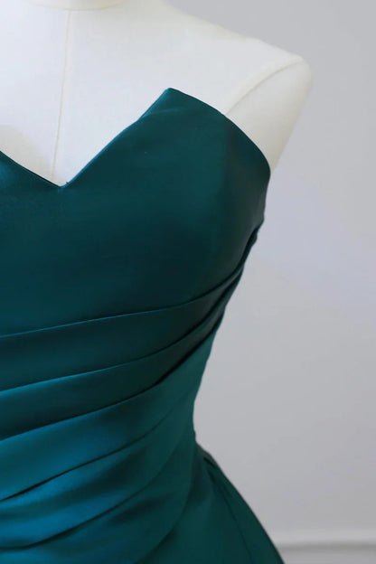 Blue Pretty Fashion Pleated A-line Off-shoulder Long Satin Princess Ball Gown Evening Dress Party Dress gh3433