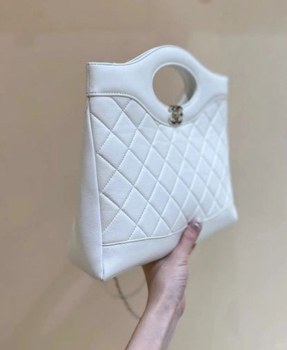 Chanel  Shiny Lambskin Quilted Small 31 Shopping Bag