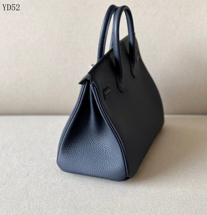 H BIRKIN 25 TOGO DARK BLUE  SILVER HARDWARE 25CM