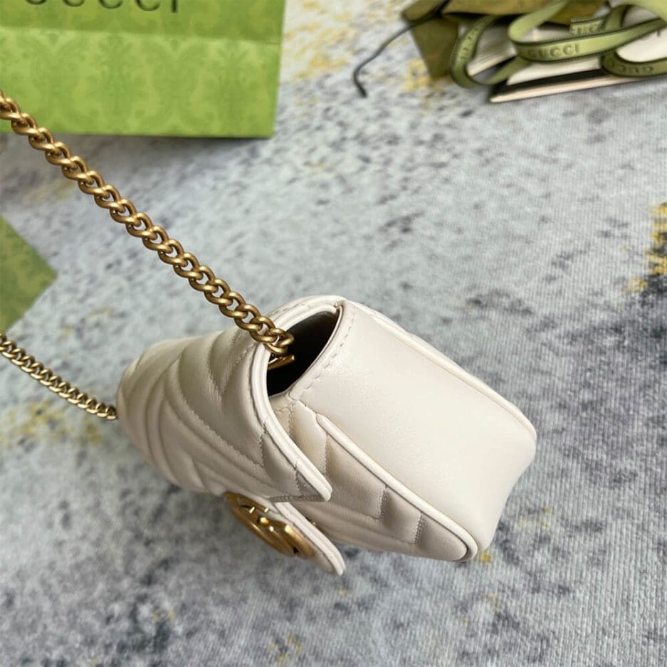 GUCCI Marmont matelasse leather super mini bag